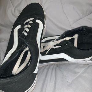 Black and white Vans